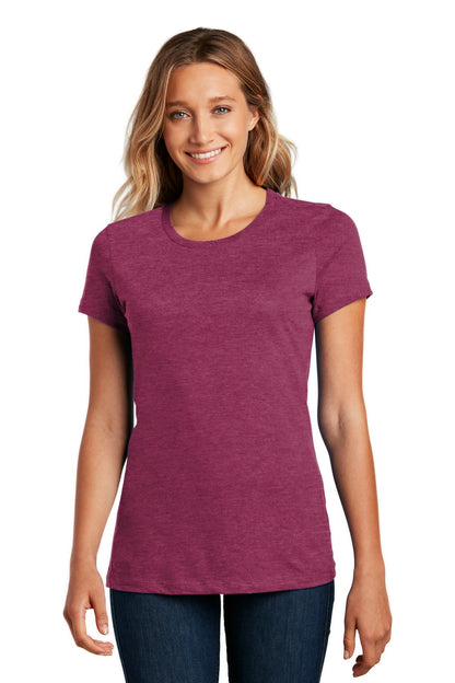 District ®  Women's Perfect Weight ® Tee. DM104L - Heathered Loganberry