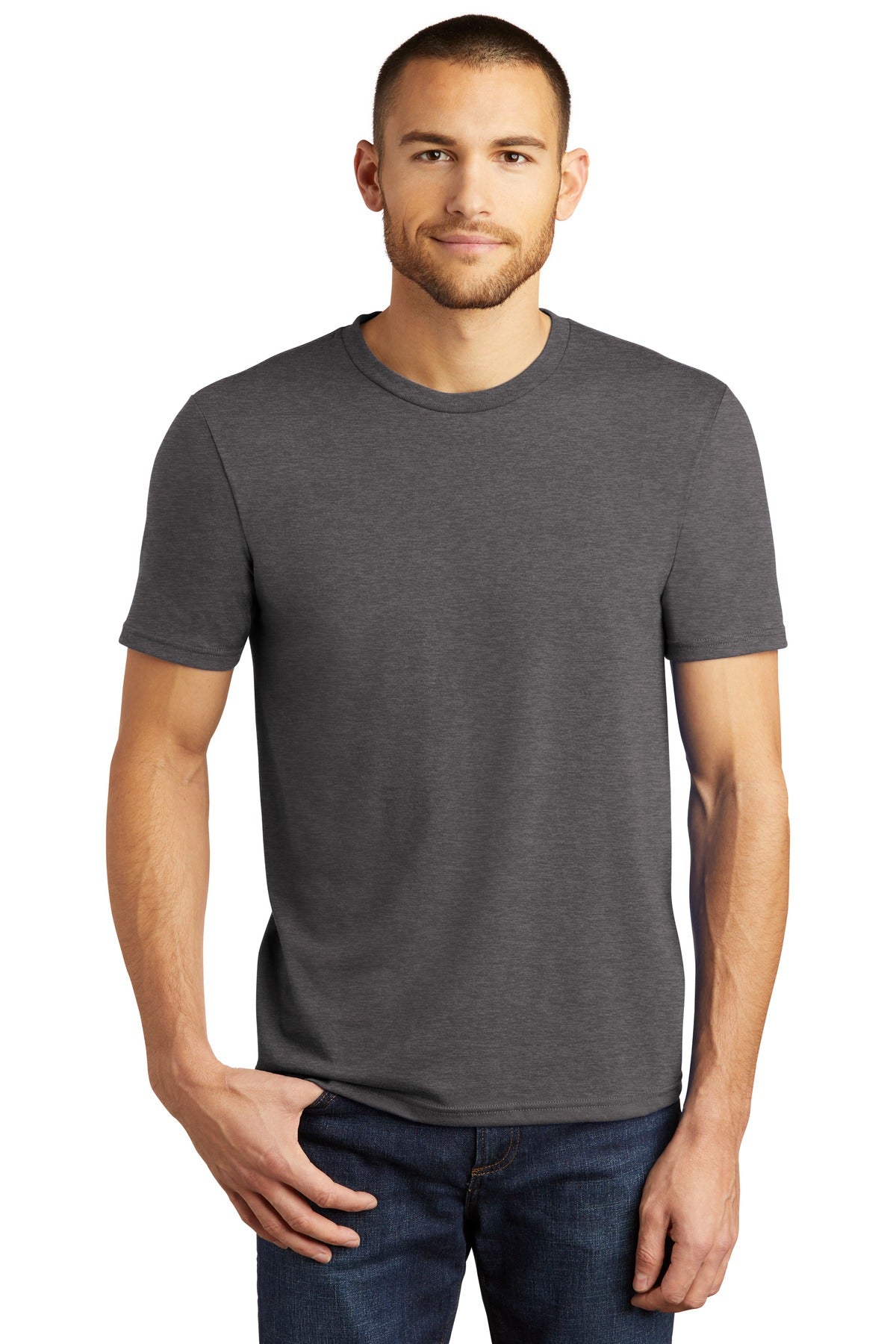 District  ®  Perfect Tri ® Tee. DM130 - Heathered Charcoal