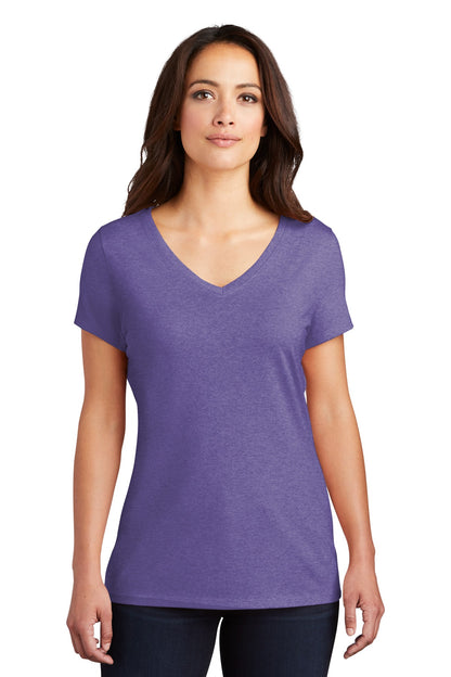 District ®  Women's Perfect Tri ®  V-Neck Tee. DM1350L - Purple Frost