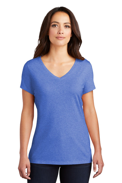 District ®  Women's Perfect Tri ®  V-Neck Tee. DM1350L - Royal Frost