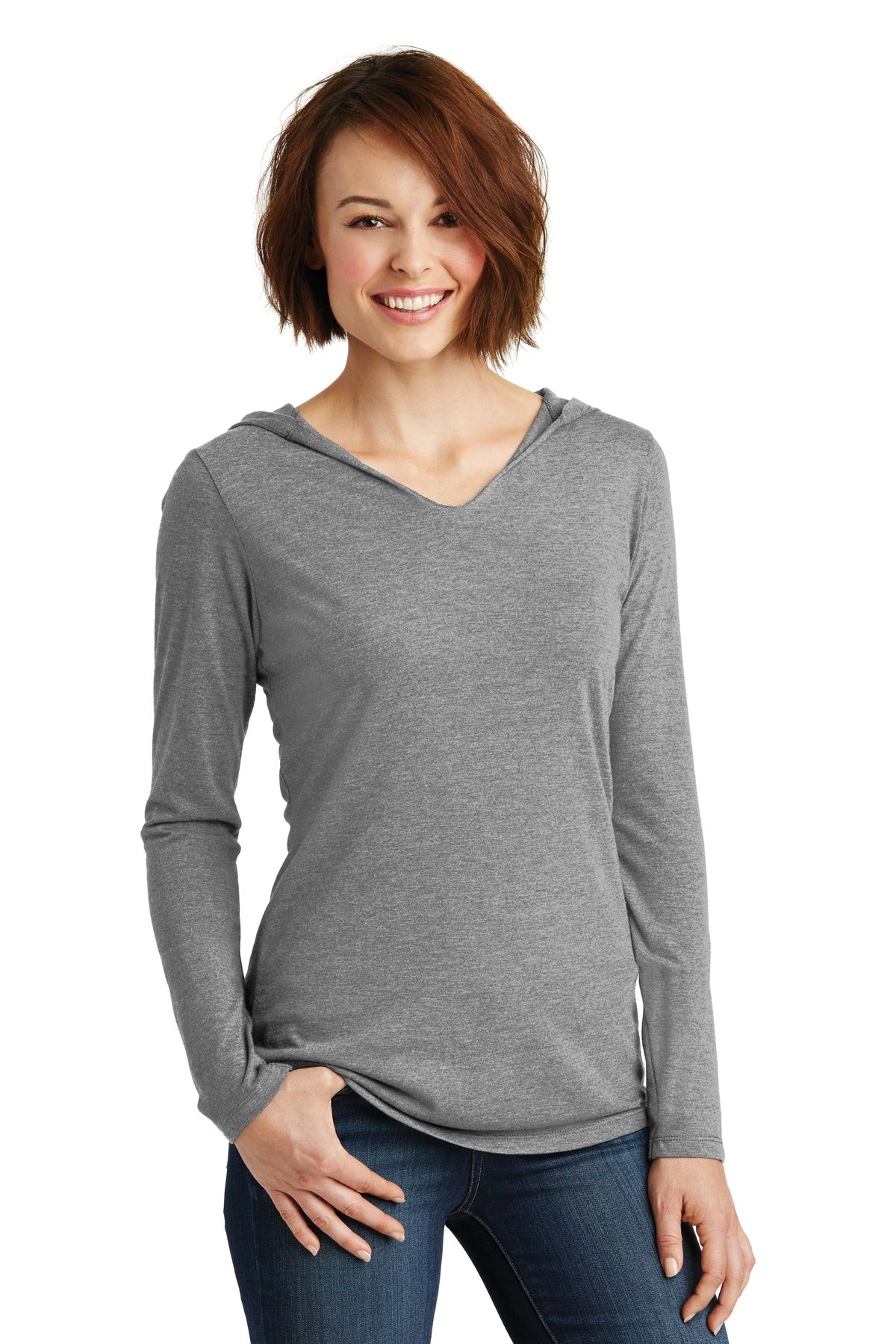 District® Women's Perfect Tri® Long Sleeve Hoodie. DM139L