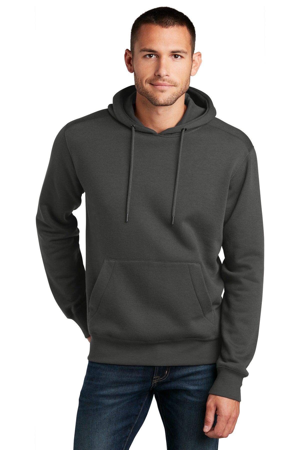 District  ®  Perfect Weight  ®  Fleece Hoodie DT1101 - Charcoal