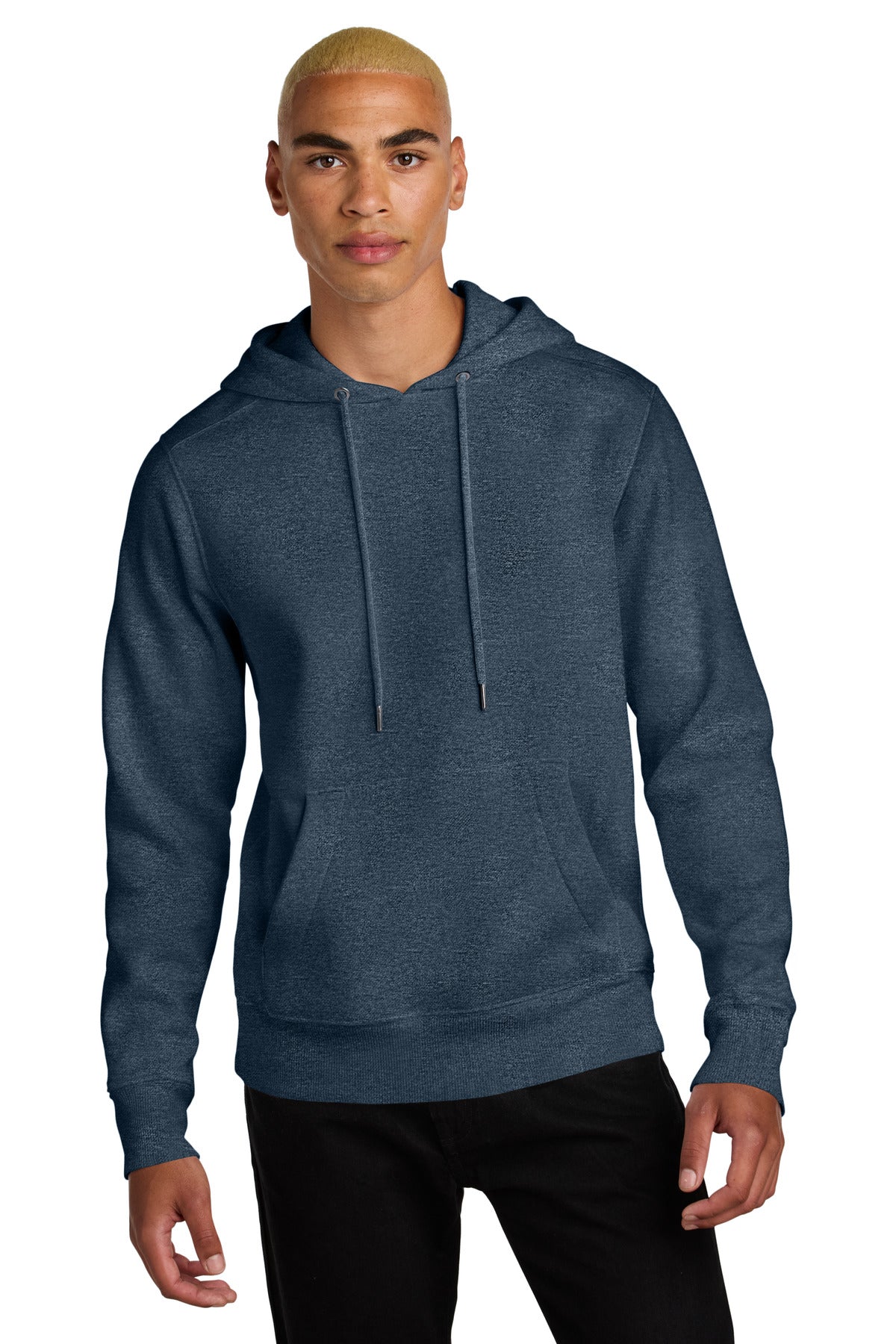 District  ®  Perfect Weight  ®  Fleece Hoodie DT1101 - Heathered Navy