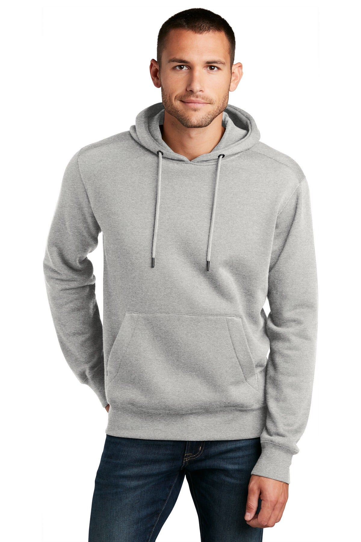 District  ®  Perfect Weight  ®  Fleece Hoodie DT1101 - Heathered Steel