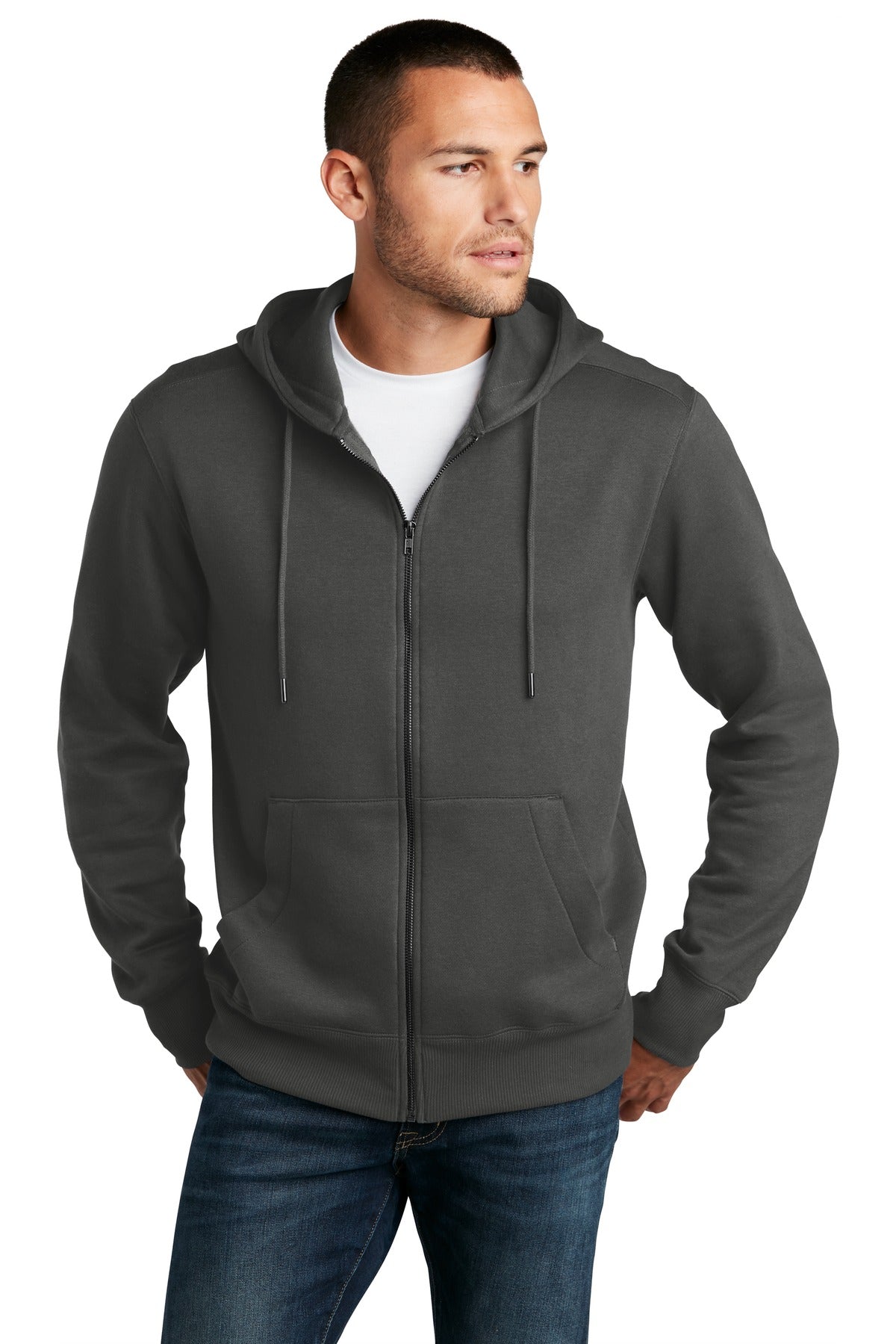 District ® Perfect Weight ® Fleece Full-Zip Hoodie DT1103