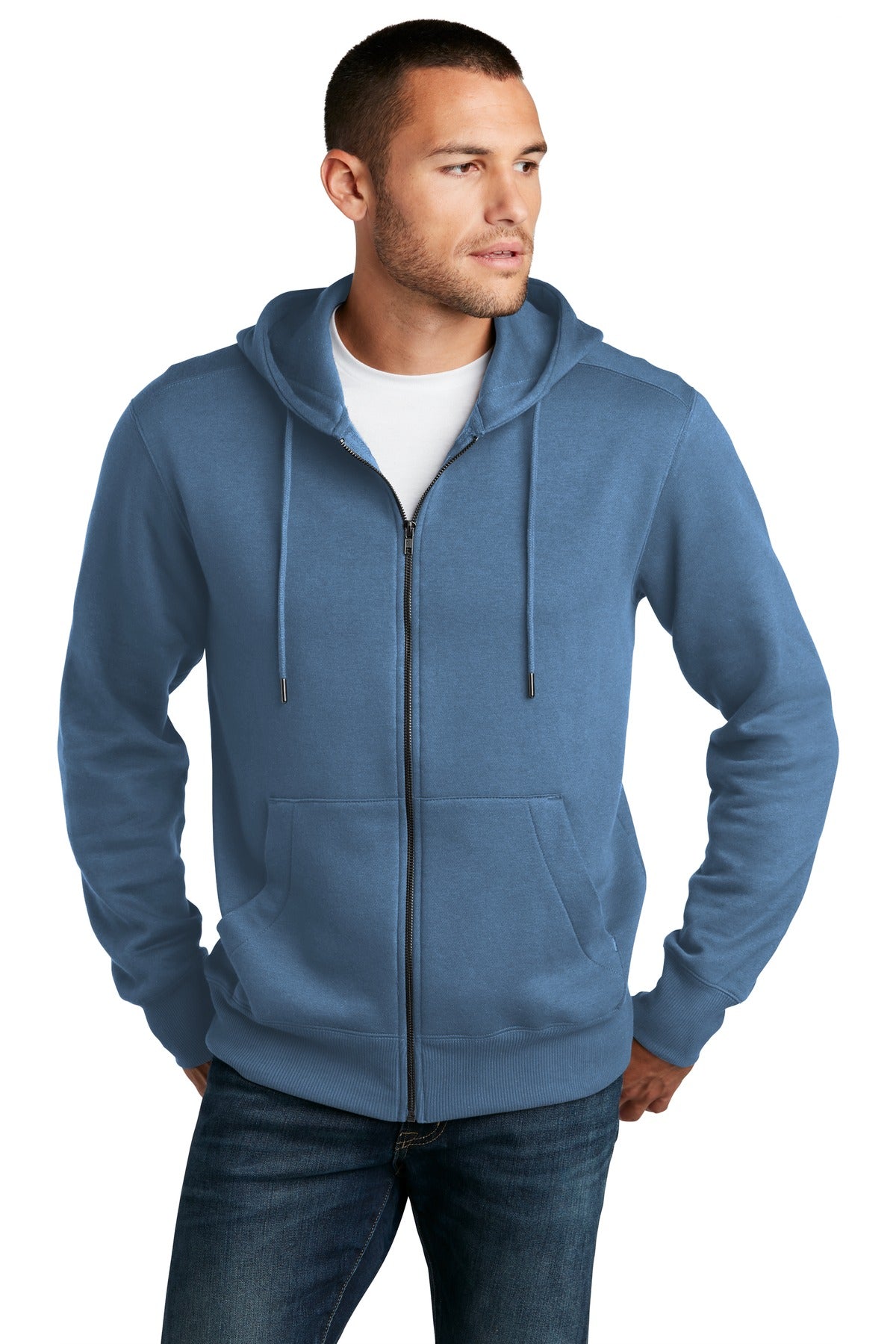 District ® Perfect Weight ® Fleece Full-Zip Hoodie DT1103