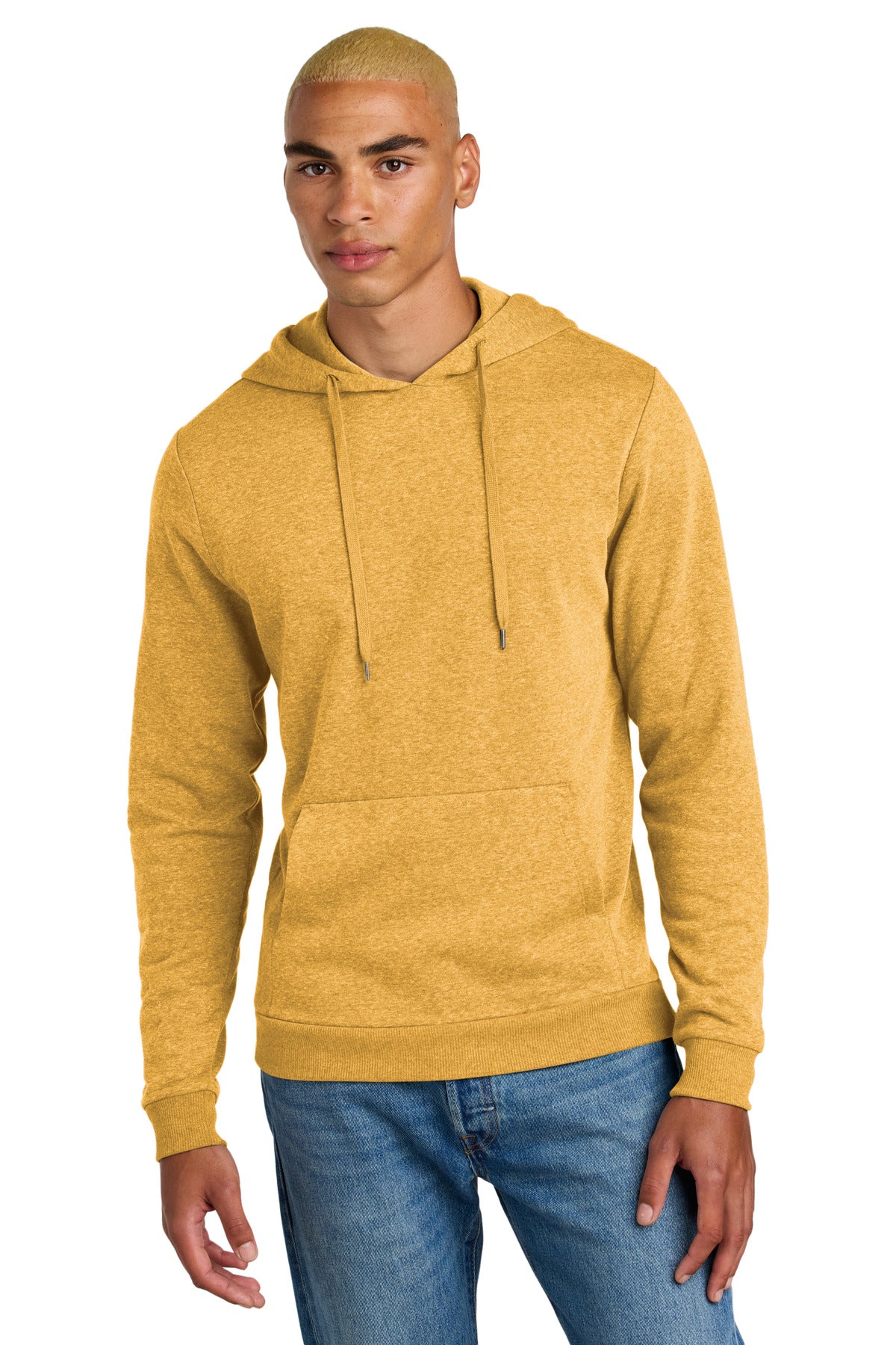 District ®  Perfect Tri ®  Fleece Pullover Hoodie DT1300 - Ochre Yellow Heather