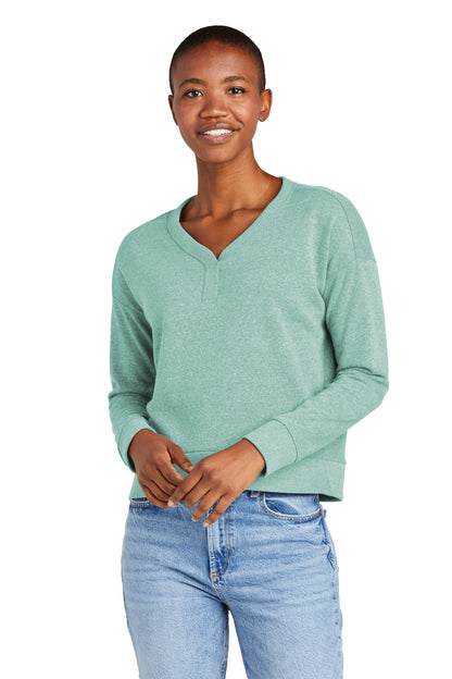 District® Women's Perfect Tri® Fleece V-Neck Sweatshirt DT1312