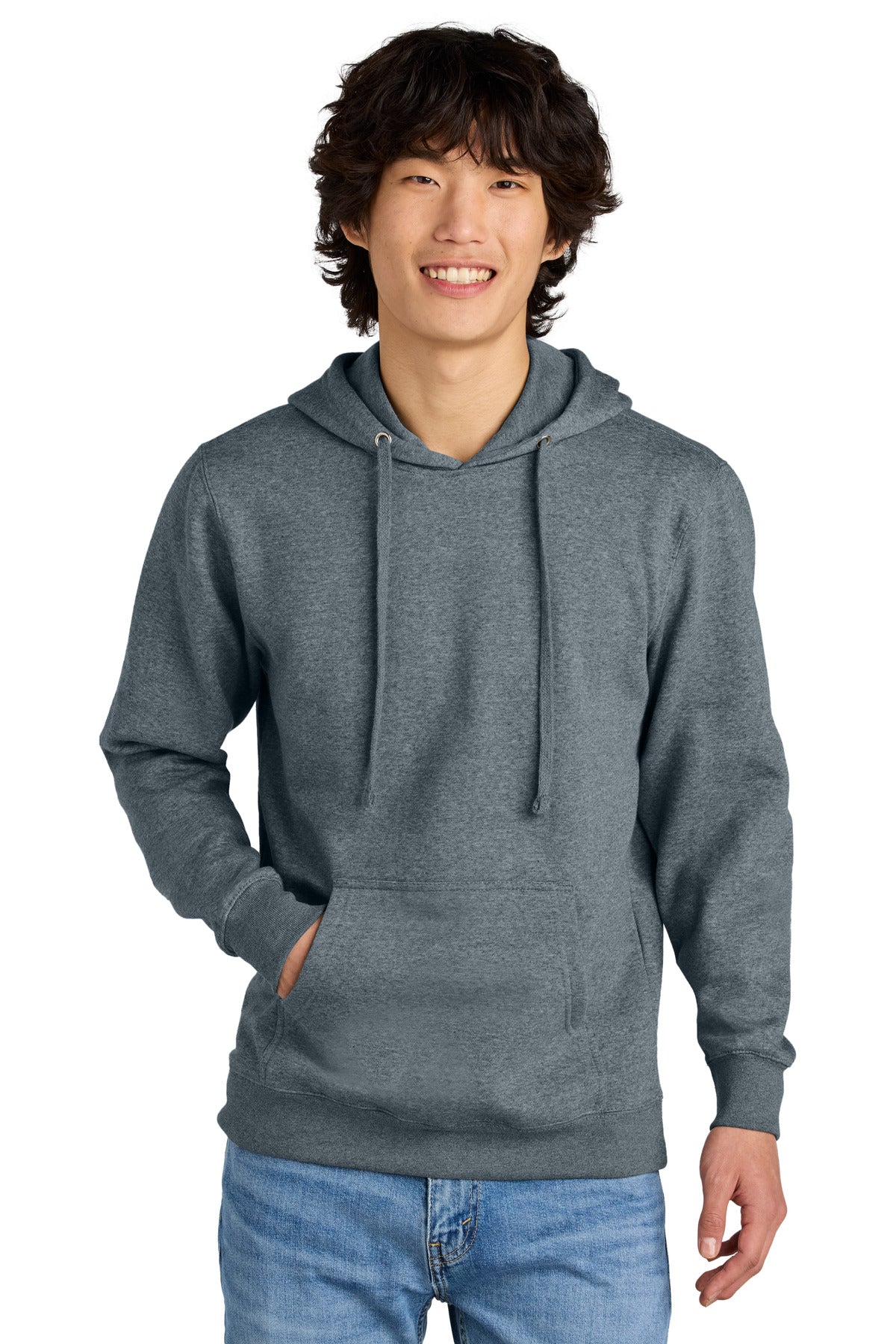 District® V.I.T.™Fleece Hoodie DT6100 - Flint Blue Heather