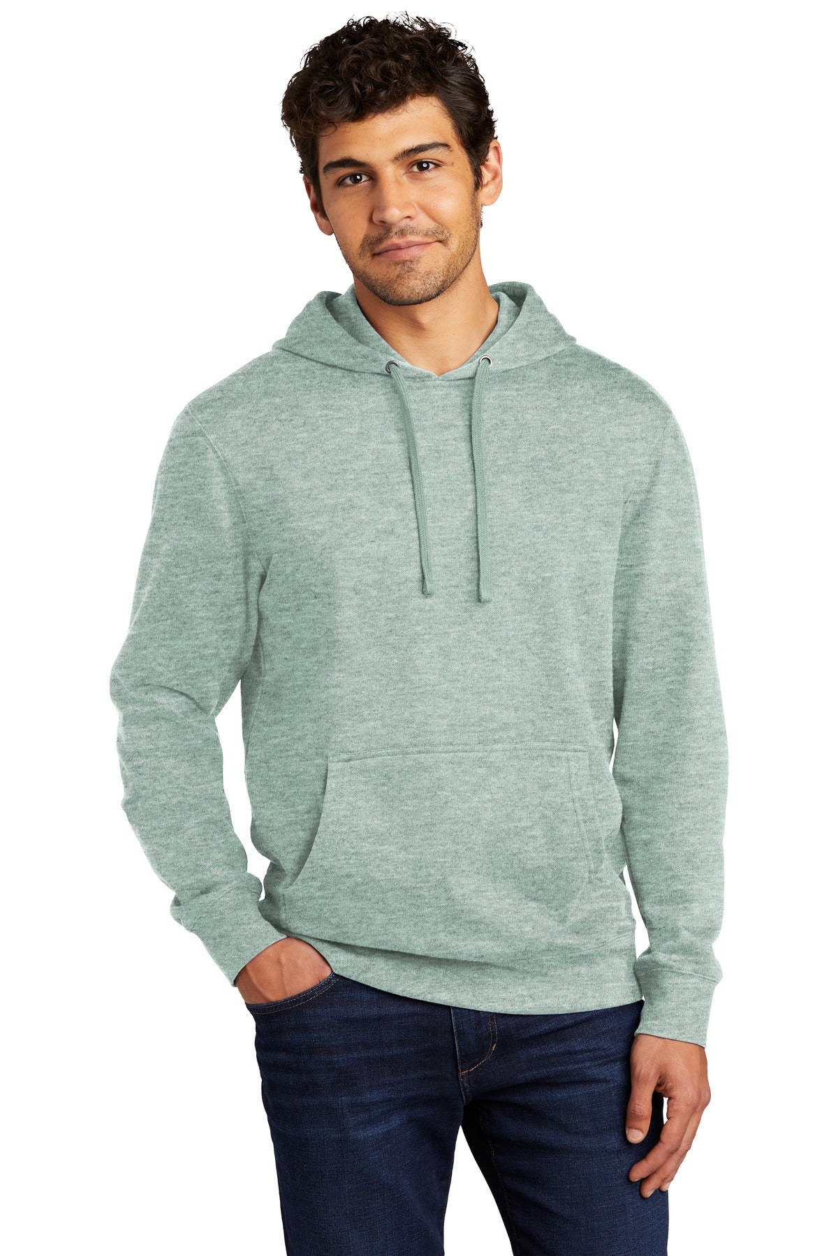 District® V.I.T.™Fleece Hoodie DT6100 - Heathered Dusty Sage