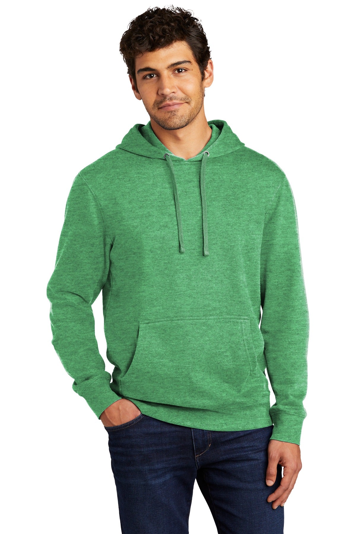 District® V.I.T.™Fleece Hoodie DT6100 - Heathered Kelly Green