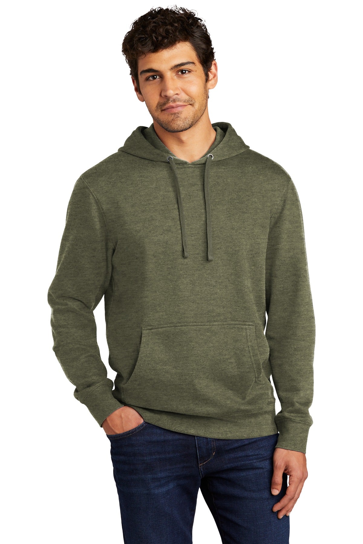 District® V.I.T.™Fleece Hoodie DT6100 - Heathered Olive