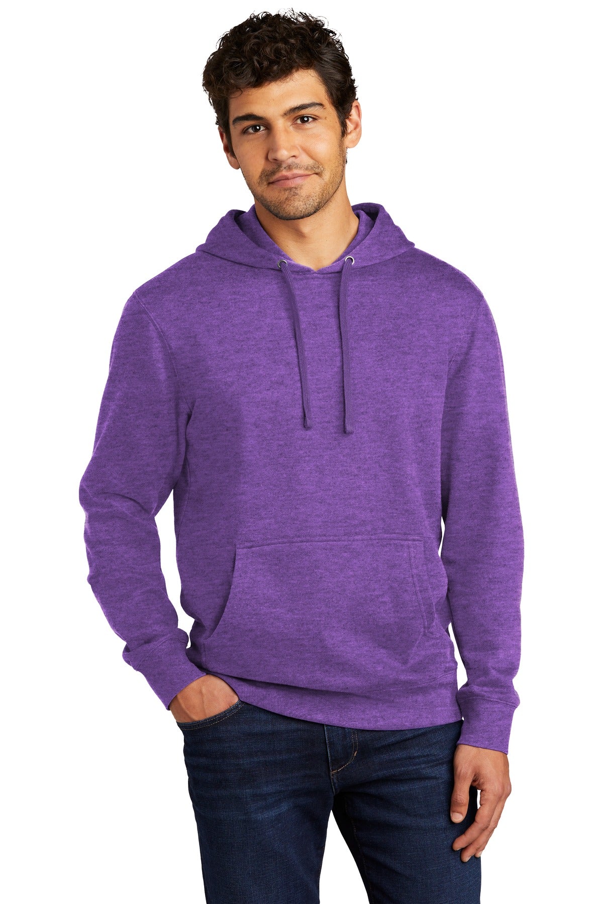 District® V.I.T.™Fleece Hoodie DT6100 - Heathered Purple