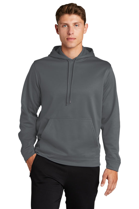 Sport-Tek ®  Sport-Wick ®  Fleece Hooded Pullover.  F244 - Dark Smoke Grey