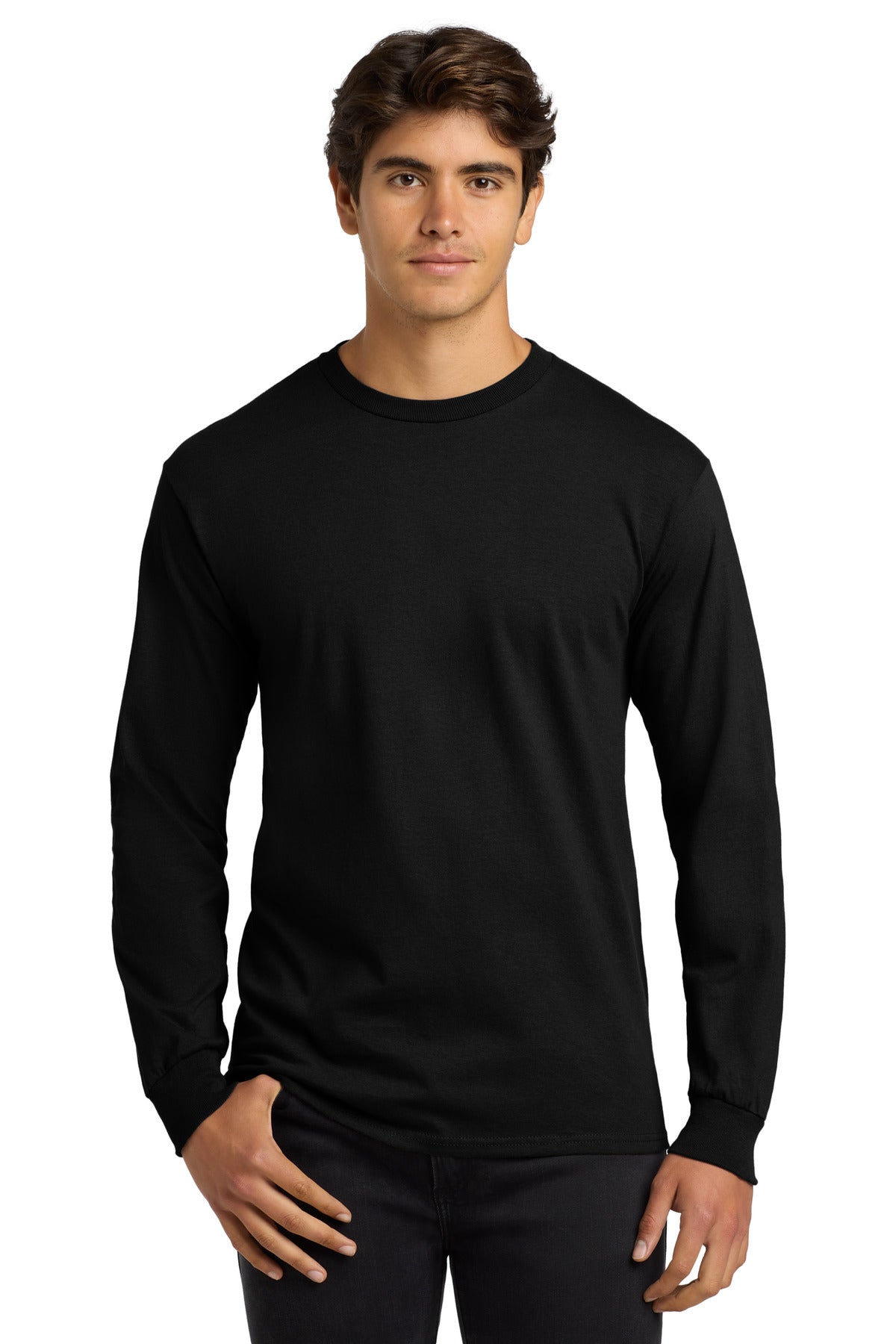 Gildan ®  - Ultra Cotton ®  100% US Cotton Long Sleeve T-Shirt.  G2400 - Black