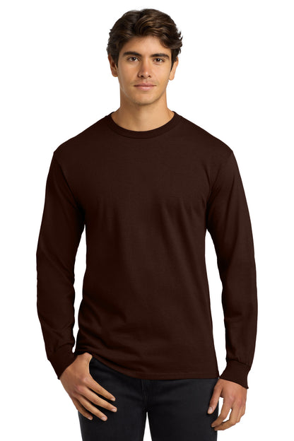 Gildan ®  - Ultra Cotton ®  100% US Cotton Long Sleeve T-Shirt.  G2400 - Dark Chocolate