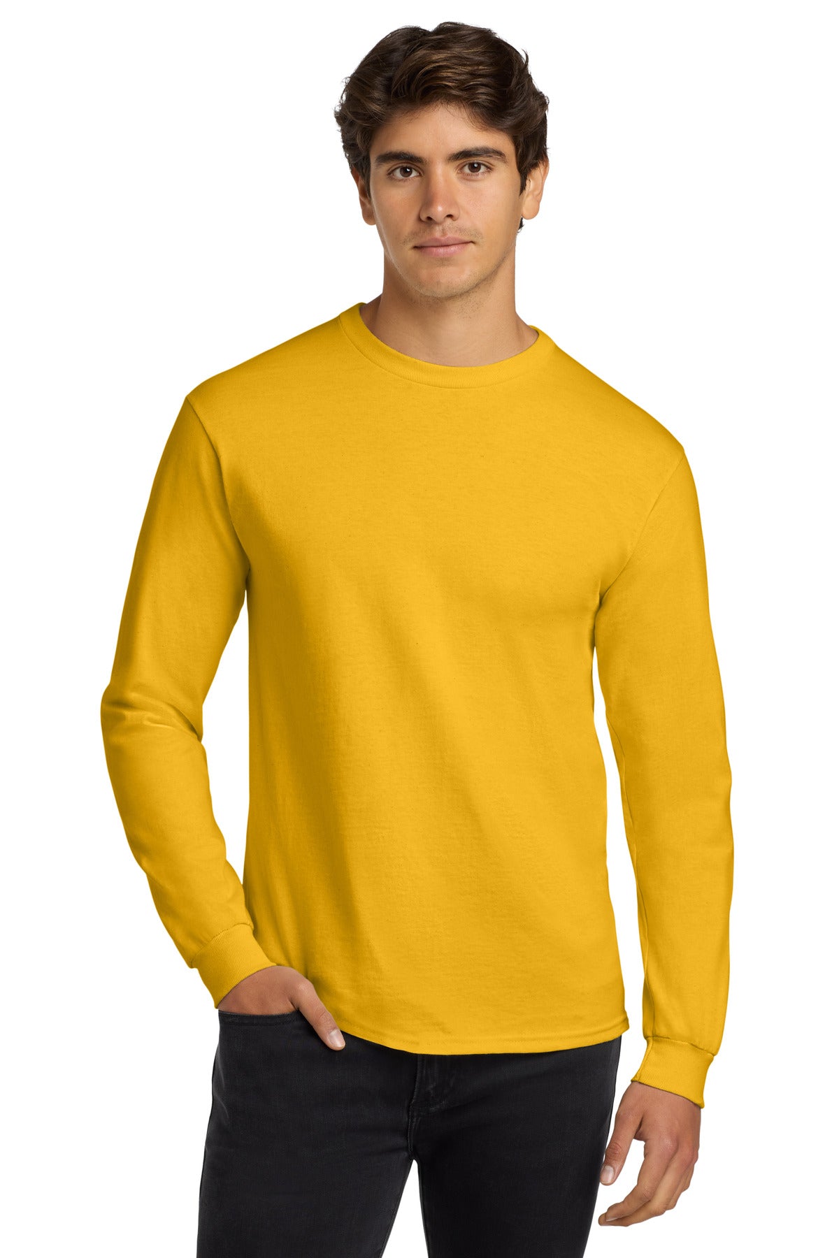 Gildan ®  - Ultra Cotton ®  100% US Cotton Long Sleeve T-Shirt.  G2400 - Gold