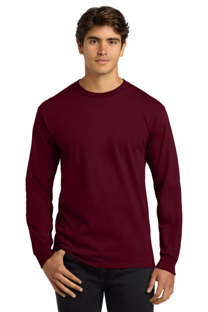 Gildan ®  - Ultra Cotton ®  100% US Cotton Long Sleeve T-Shirt.  G2400 - Maroon