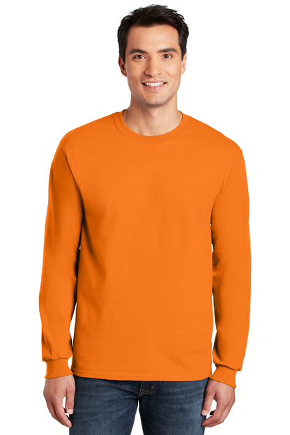 Gildan ®  - Ultra Cotton ®  100% US Cotton Long Sleeve T-Shirt.  G2400 - S. Orange