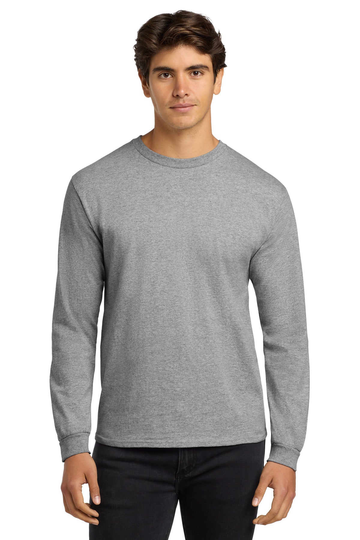 Gildan ®  - Ultra Cotton ®  100% US Cotton Long Sleeve T-Shirt.  G2400 - Sport Grey