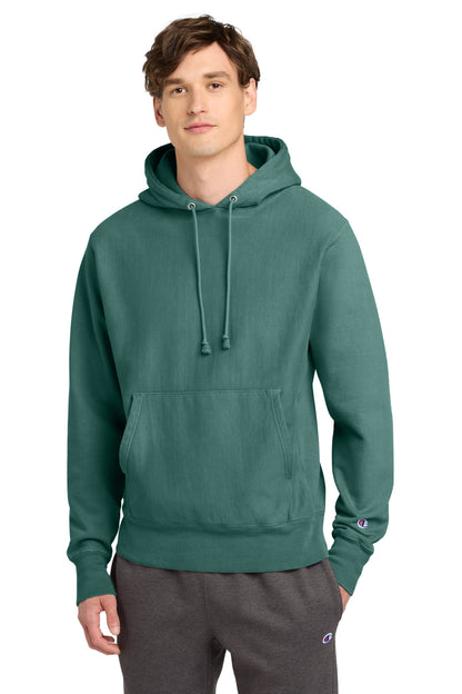 Champion ® Reverse Weave ® Garment-Dyed Hooded Sweatshirt. GDS101