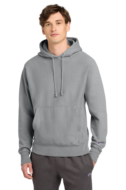 Champion ® Reverse Weave ® Garment-Dyed Hooded Sweatshirt. GDS101