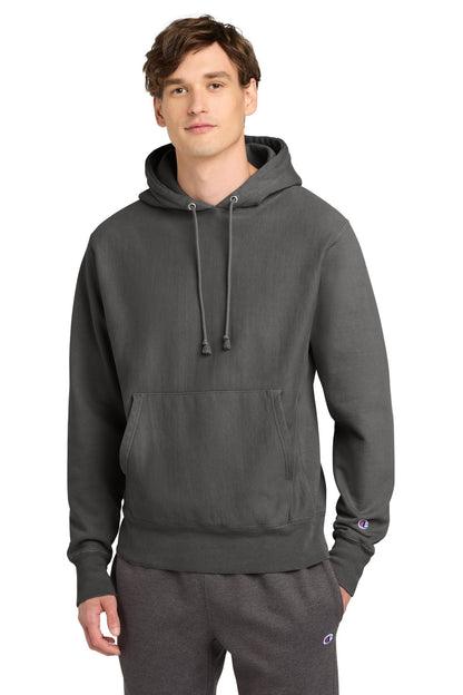 Champion ® Reverse Weave ® Garment-Dyed Hooded Sweatshirt. GDS101