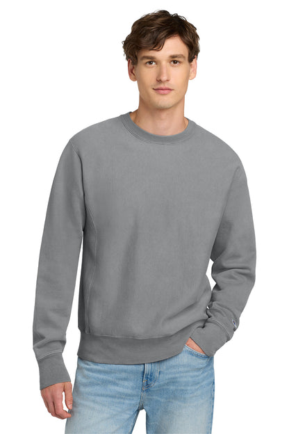 Champion ® Reverse Weave ® Garment-Dyed Crewneck Sweatshirt. GDS149