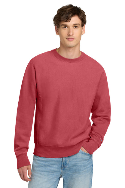 Champion ® Reverse Weave ® Garment-Dyed Crewneck Sweatshirt. GDS149