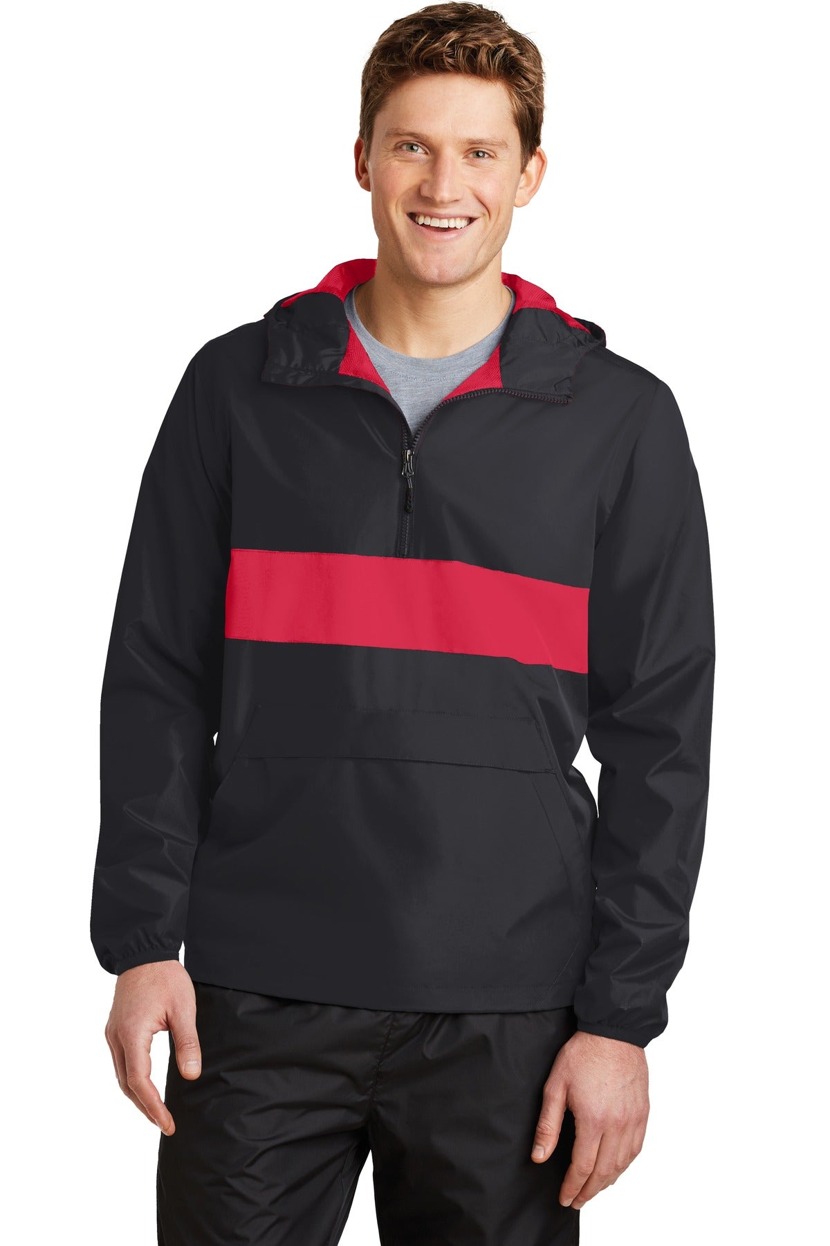 Sport-Tek ®  Zipped Pocket Anorak. JST65