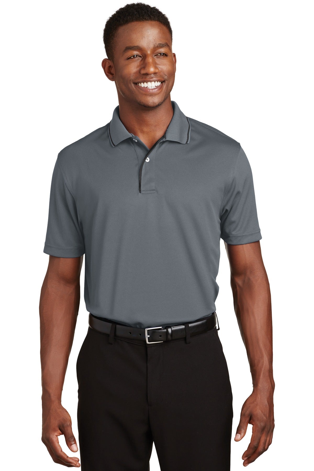 Sport-Tek ®  Dri-Mesh ®  Polo with Tipped Collar and Piping.  K467