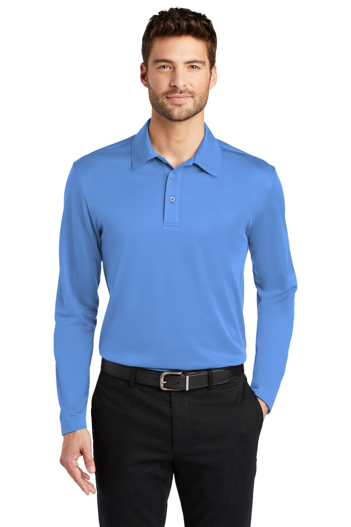 Port Authority ®  Silk Touch™ Performance Long Sleeve Polo. K540LS