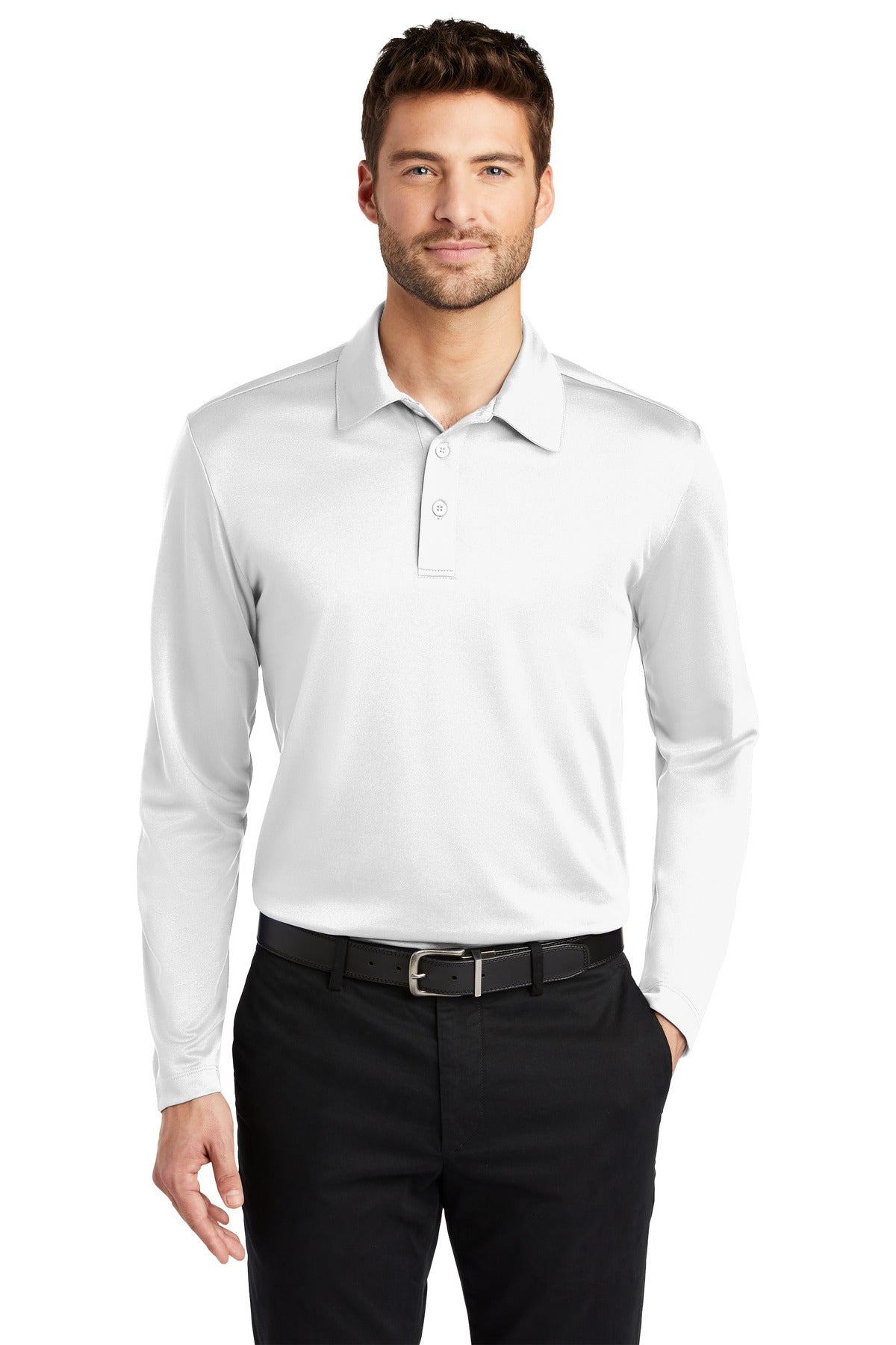 Port Authority ®  Silk Touch™ Performance Long Sleeve Polo. K540LS