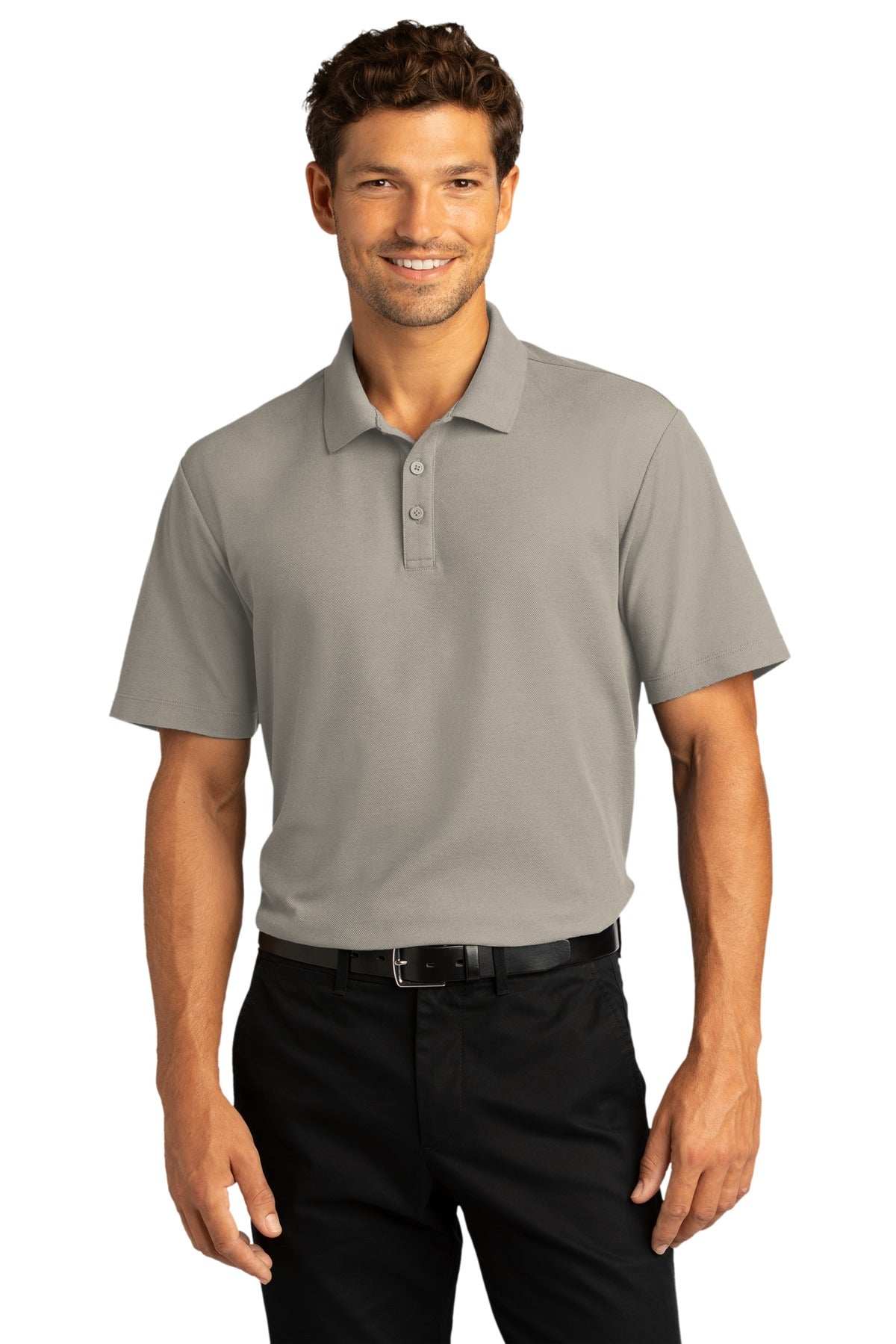 Port Authority ® SuperPro React ™ Polo. K810 - Gusty Grey