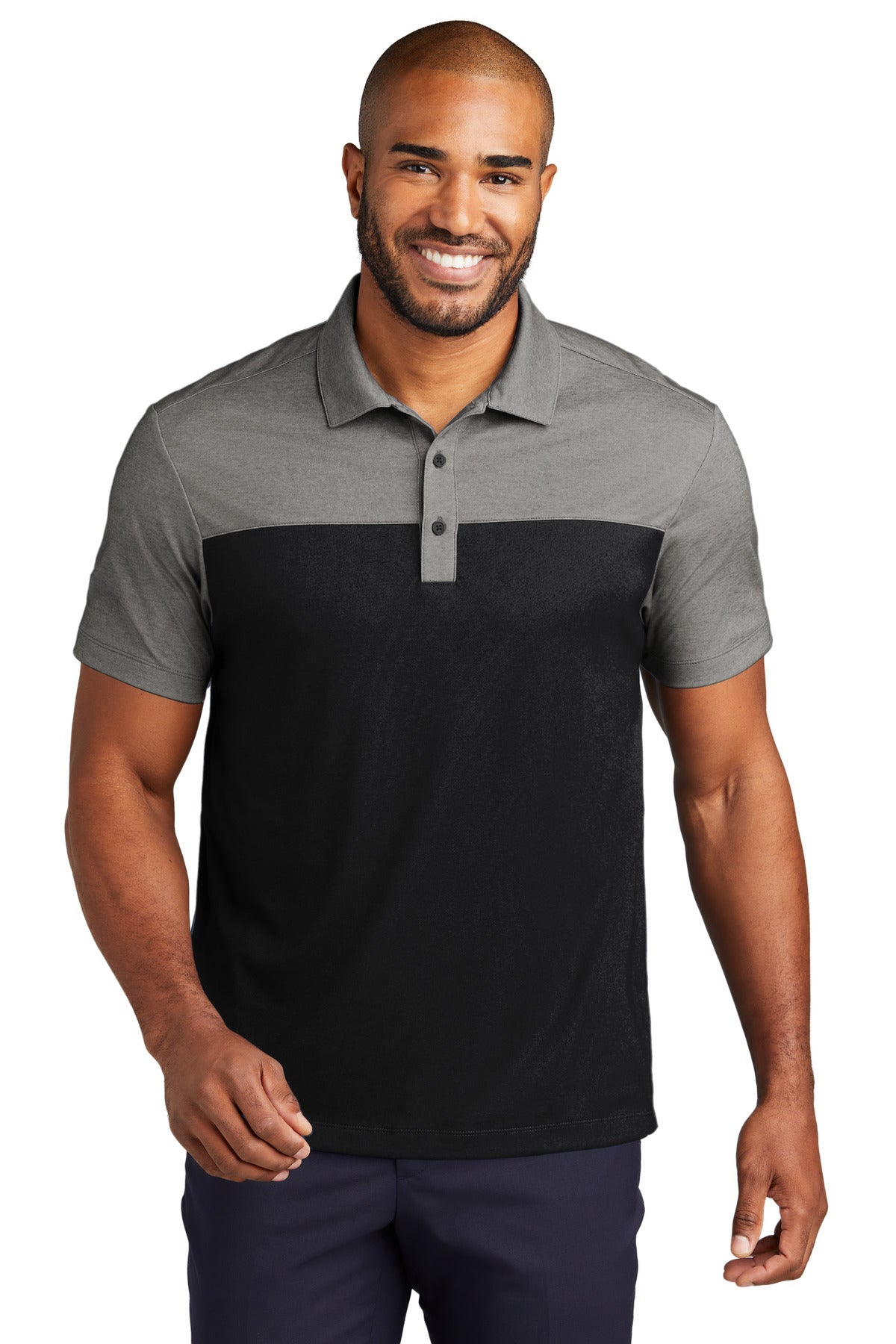 Port Authority® Fine Pique Blend Blocked Polo K831