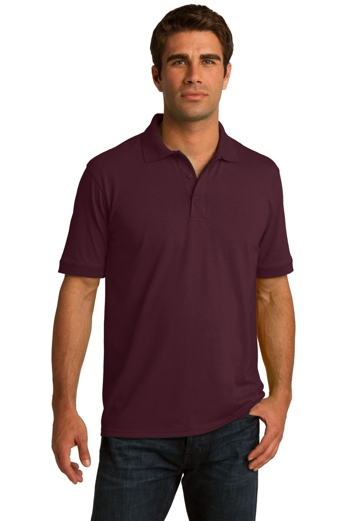 Port & Company® Core Blend Jersey Knit Polo. KP55 - Athletic Maroon