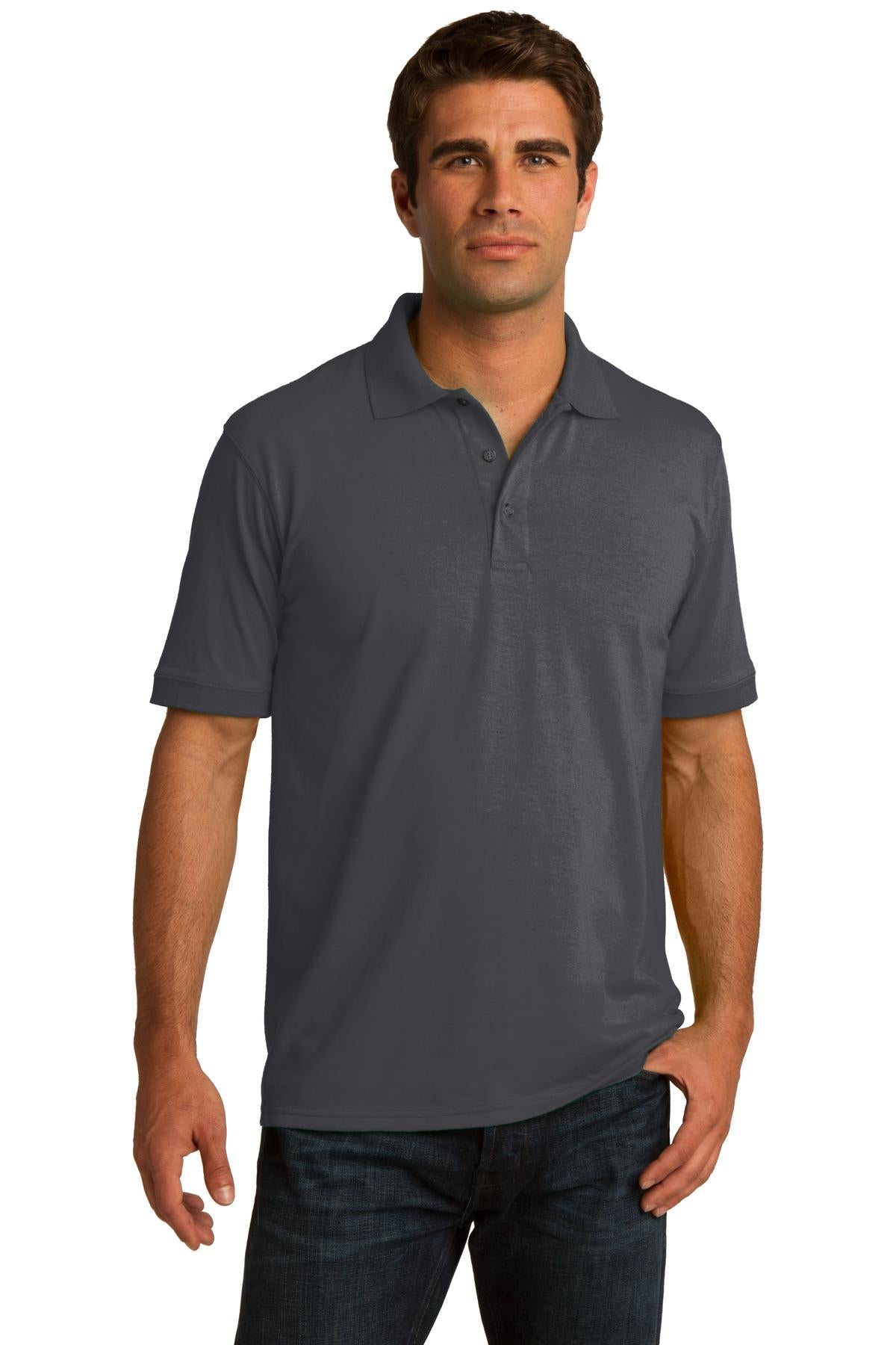 Port & Company® Core Blend Jersey Knit Polo. KP55 - Charcoal