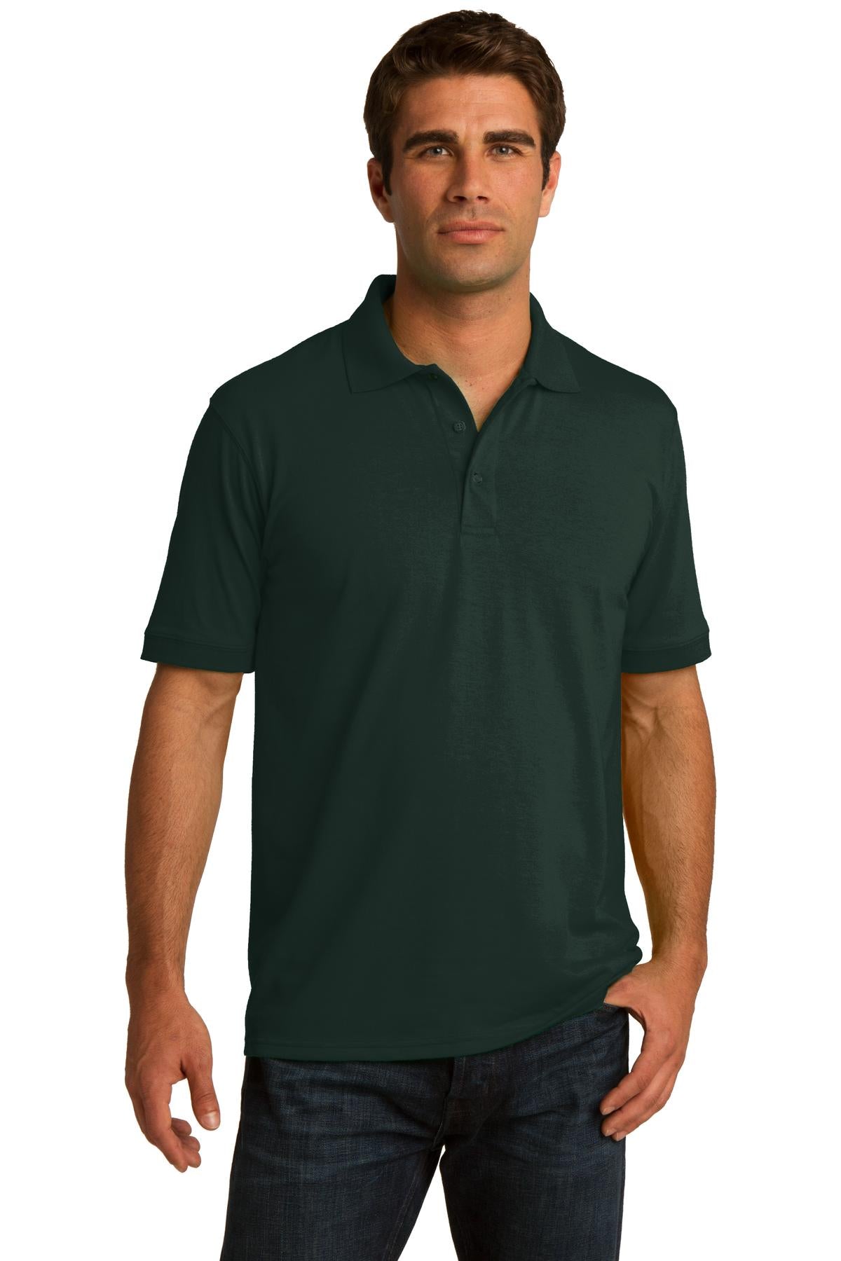 Port & Company® Core Blend Jersey Knit Polo. KP55 - Dark Green