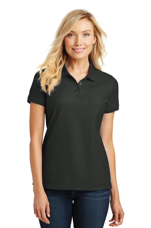 Port Authority® Ladies Core Classic Pique Polo. L100 - Deep Black